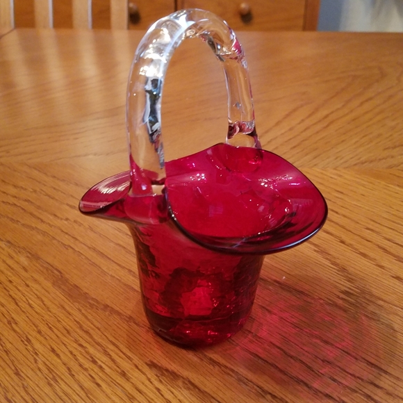 Kanawha Other - Kanawha Red Glass Bride's Basket
